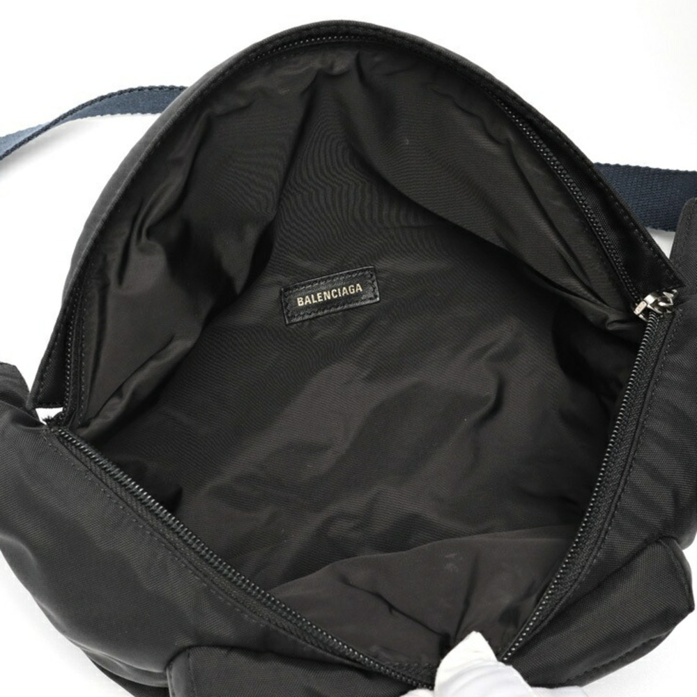 Balenciaga Wheel Belt Bag Body 528862 Black Navy E-158747 - Picture 6 of 6